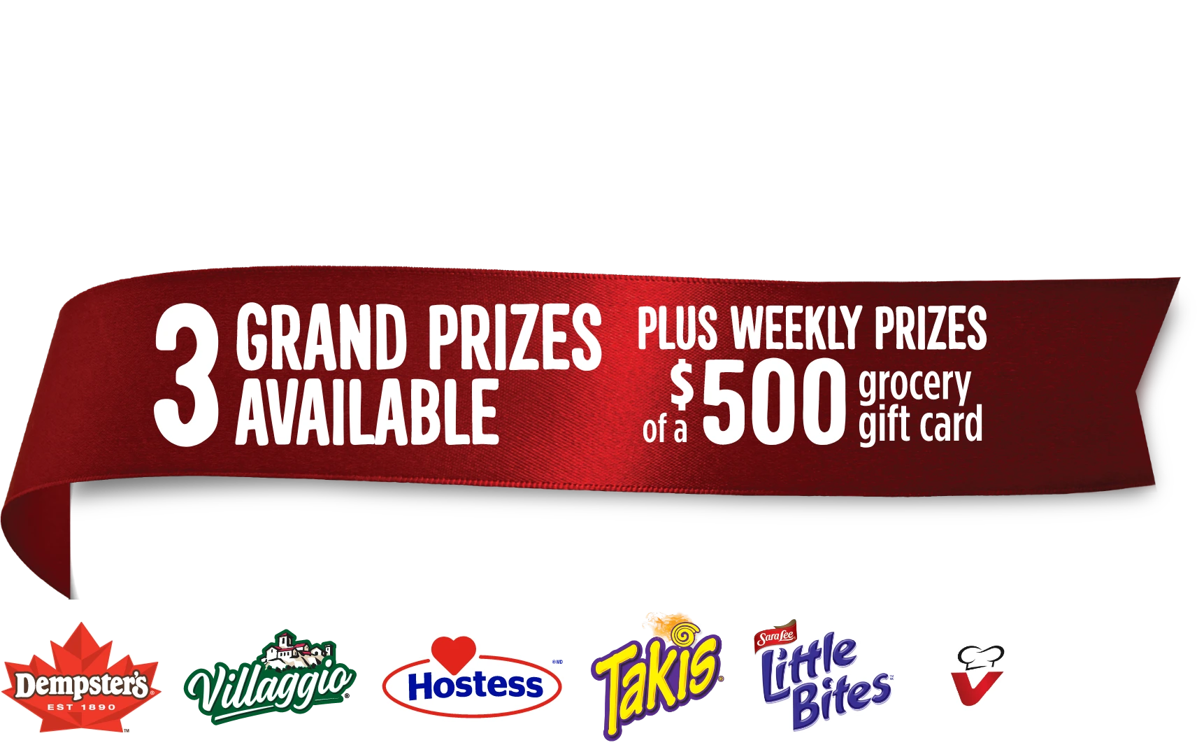 You could WIN Groceries for a Year, 3 Grand Prizes Available plus weekly prizes of a $500 Grocery Gift Card